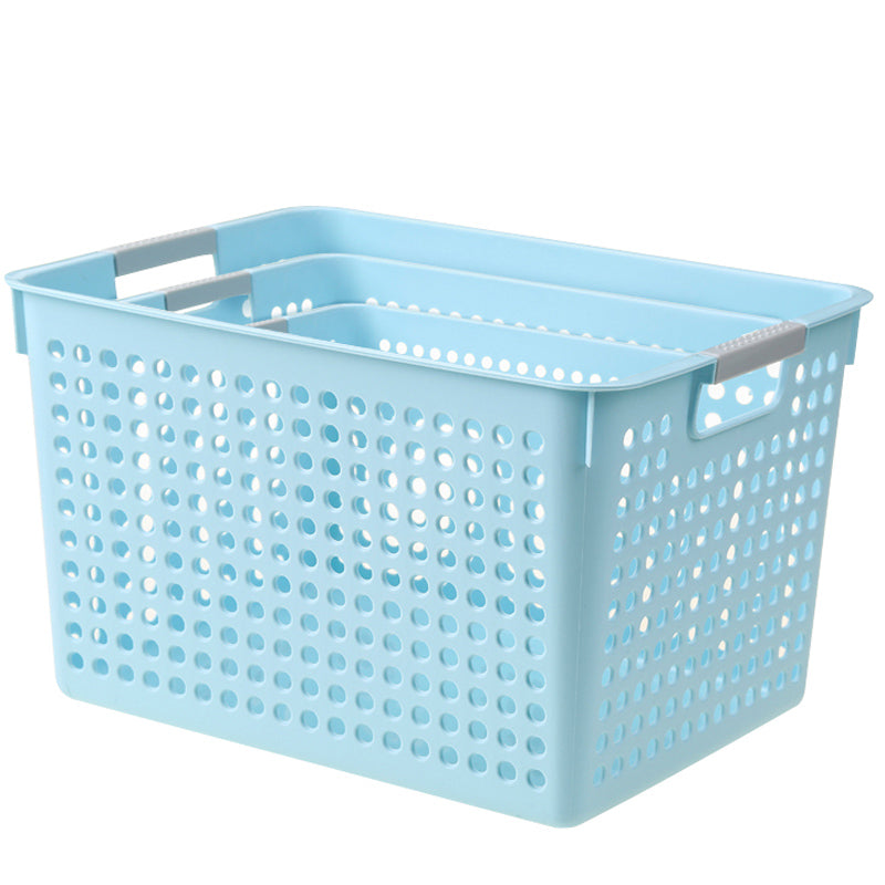 Storage Basket Bath Kitchen Desktop Rectangular Organizer Snack Toy Box