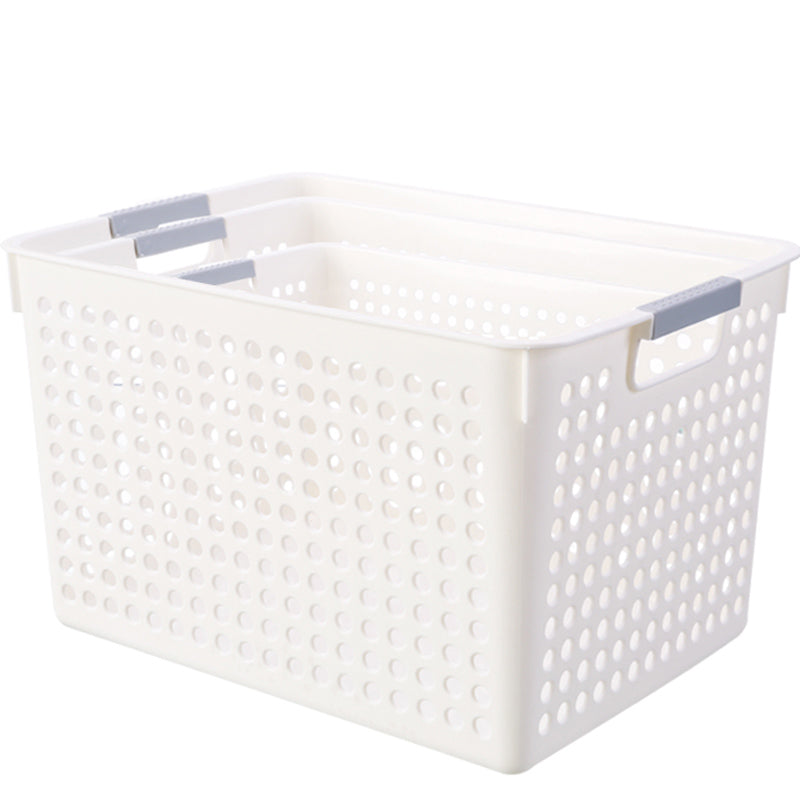 Storage Basket Bath Kitchen Desktop Rectangular Organizer Snack Toy Box