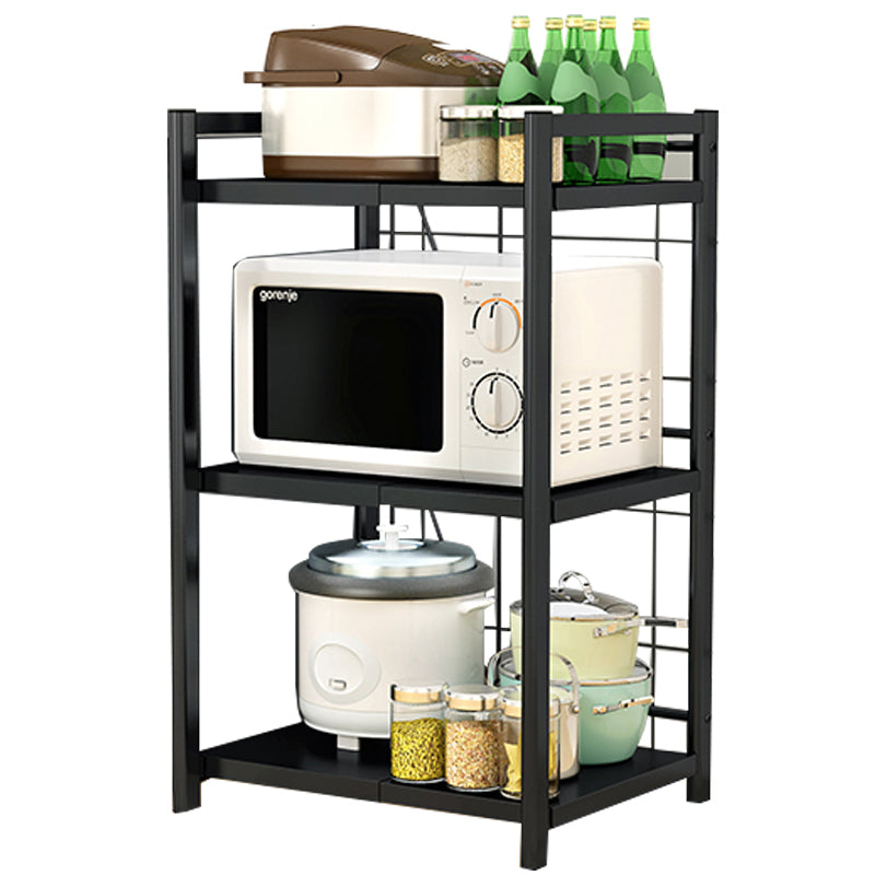 Retractable Multi-layer Kitchen Shelf Standing Microwave Oven Storage Rack