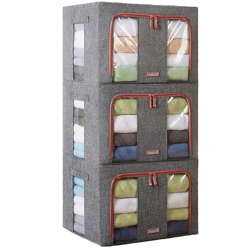 3 Layers Clothes Underwear Oxford Cloth Quilt Organizer Foldable Storage Box