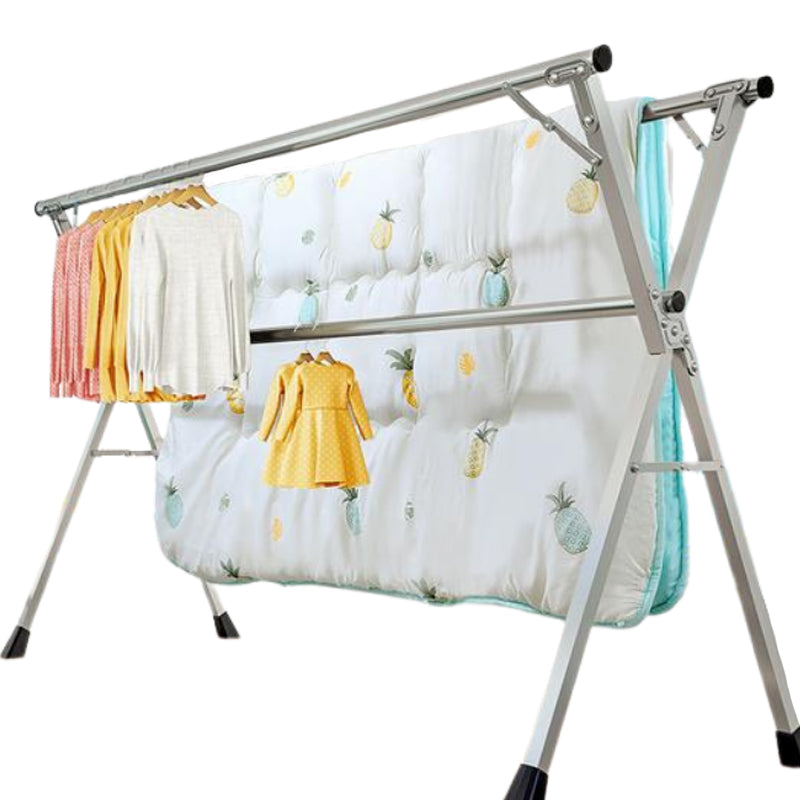 Telescopic Stainless Steel Foldable Clothes Drying Rack Stand Indoor Outdoor