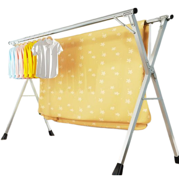 Telescopic Stainless Steel Foldable Clothes Drying Rack Stand Indoor Outdoor