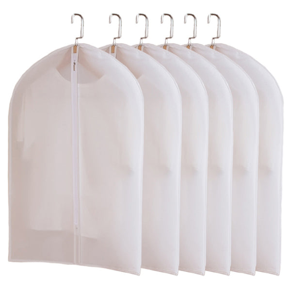Clothes Dust Cover Hanging Coat Translucent Plastic Storage Set