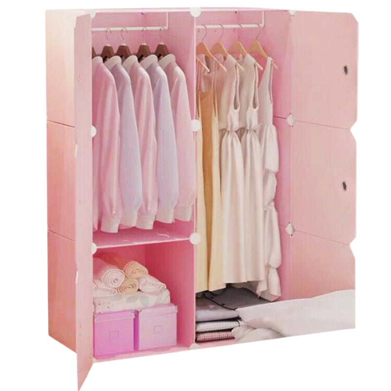 Folding Wardrobe Children's Clothes Fabric Assembly Modern Storage Bedroom