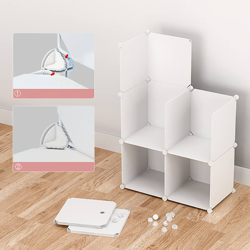 Three-dimensional Storage Grids Cabinet Shelf Box Bedroom Wardrobe Bag