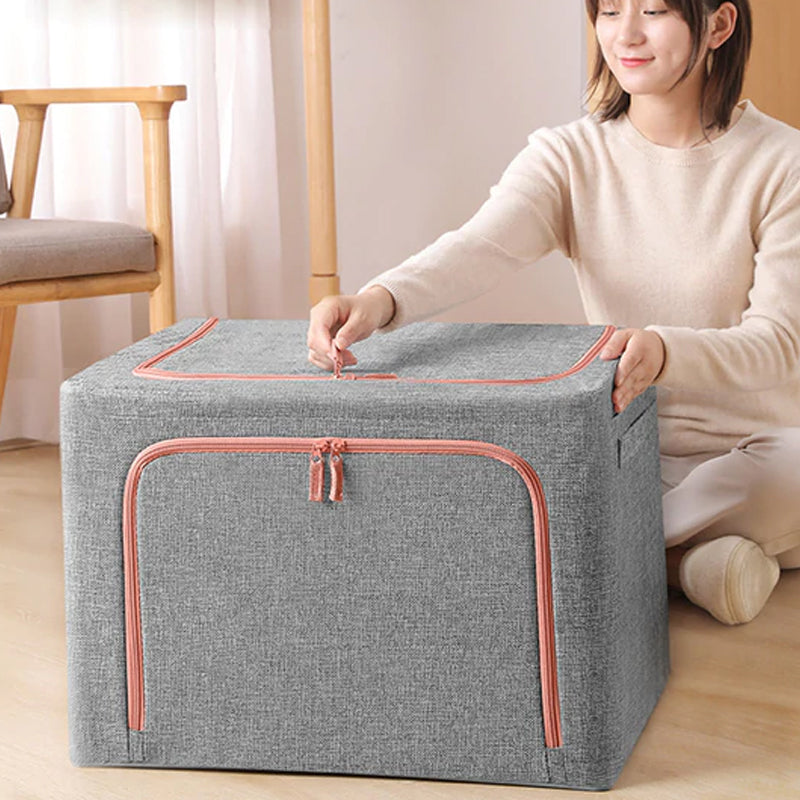 Foldable Storage Box Oxford Fabric Wardrobe Clothes Basket