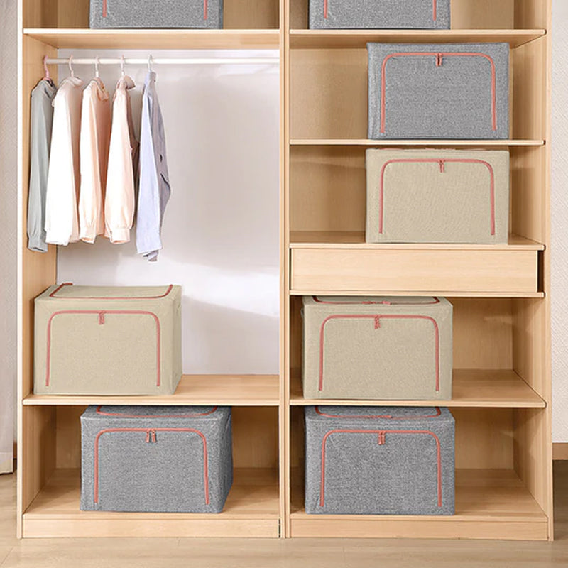 Foldable Storage Box Oxford Fabric Wardrobe Clothes Basket