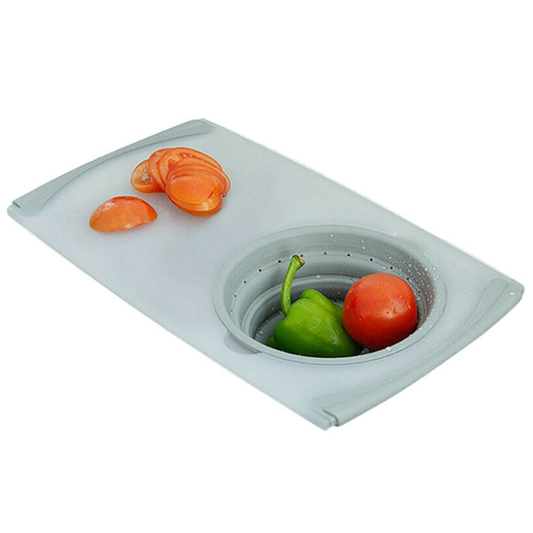  Multi-function Kitchen Sink Cutting Board Folding Drain Storage Basket