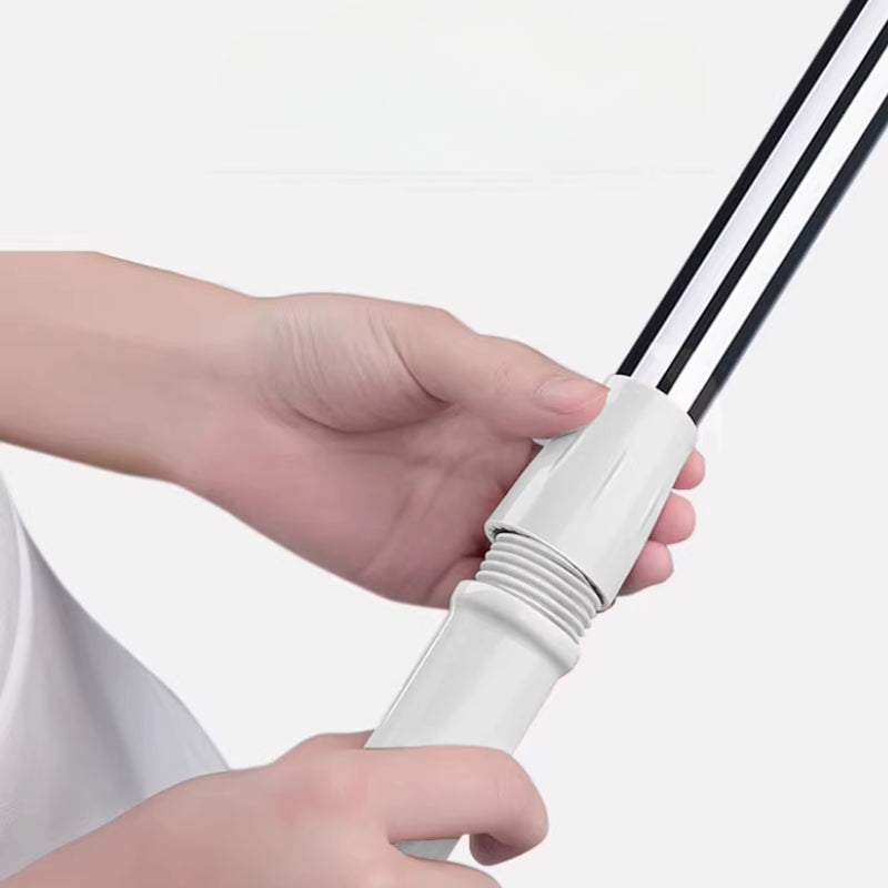 Flat Floor Dust Mop Dry Wet Dual Purpose Microfiber Telescopic Pole Handle