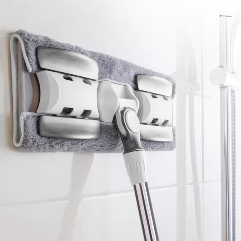 Flat Floor Dust Mop Dry Wet Dual Purpose Microfiber Telescopic Pole Handle