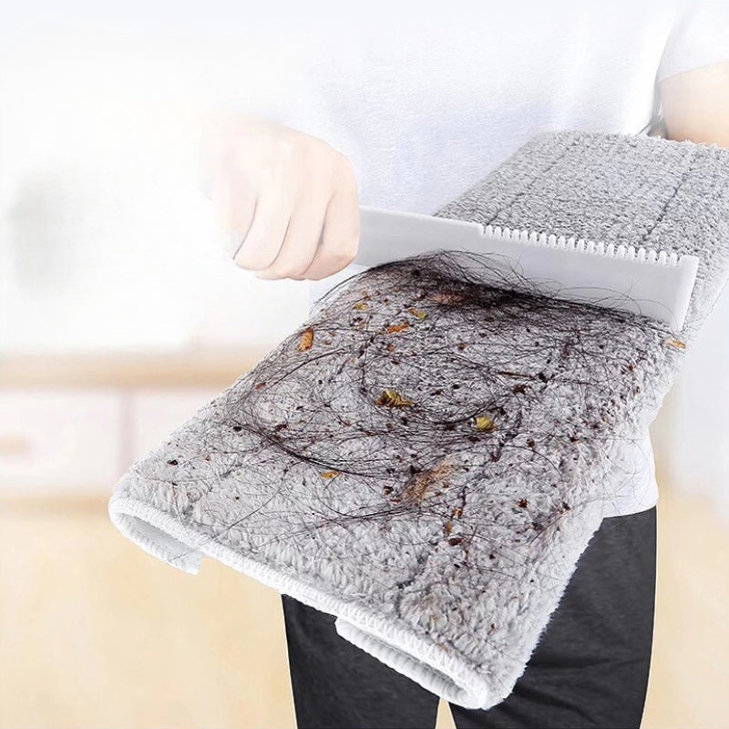 Flat Floor Dust Mop Dry Wet Dual Purpose Microfiber Telescopic Pole Handle