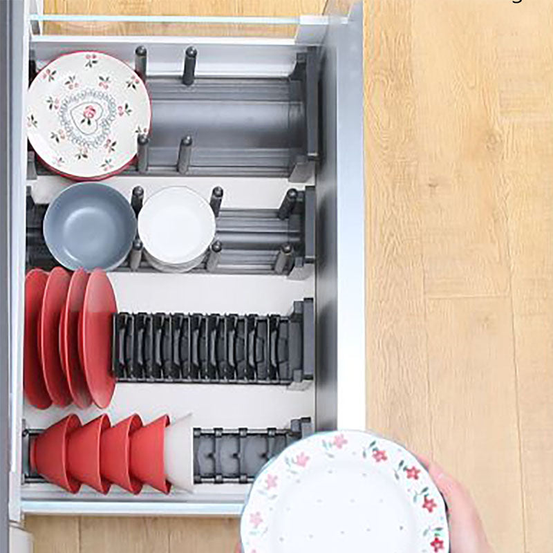 Drawer Built-in Storage Rack Bowls Dish Sinks Drain Cabinets Kitchen Dishes