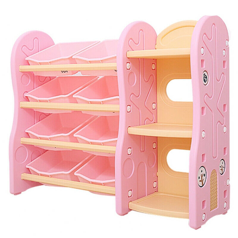 Children's Baby Toy Storage Rack Plastic Cabinet Easy-clean Organizer