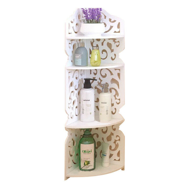 Toilet Bathroom Triangular Shower Shelf Corner Bath Storage Rack
