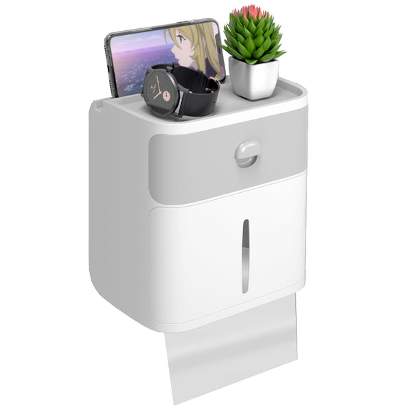 Toilet Paper Tissue Box Rack Waterproof Pumping Paper Roll