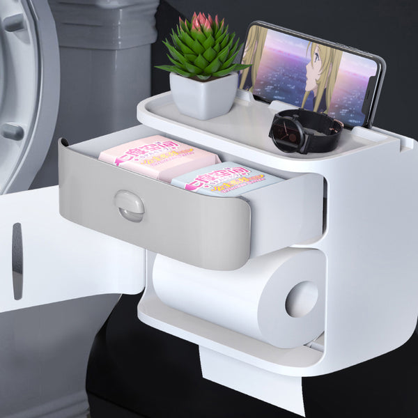Toilet Paper Tissue Box Rack Waterproof Pumping Paper Roll