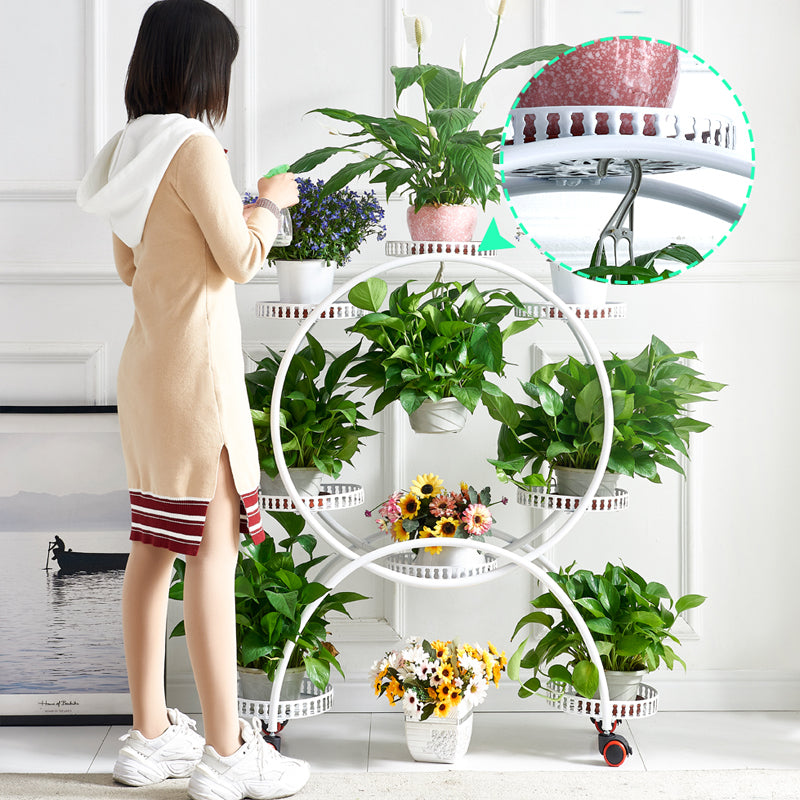 Balcony Flower Shelf Indoor Shelves Succulent Pot Multi-layer Green Plant Rack