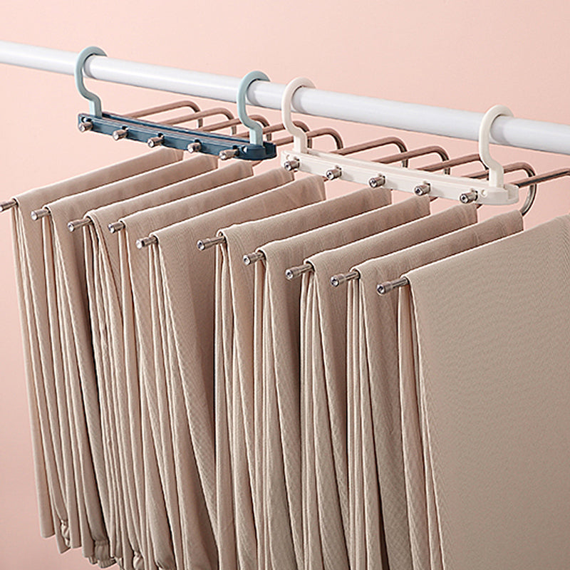 Multifunctional Pants Rack Multi-layer Wardrobe Retractable Folding Clip hanger