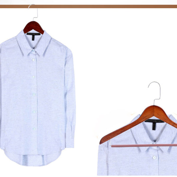 Seamless Wooden Clothes Hanger Retro Wood Household Drying