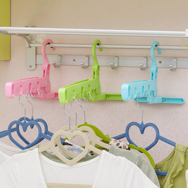 Portable Travel Hanger Foldable Space-Saving Drying Rack 