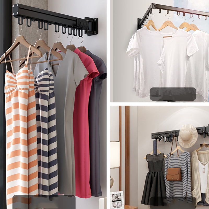 Folding Telescopic Drying Sliding Rack Indoor Clothes Foldable Retract ...