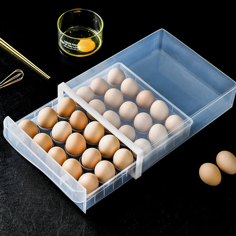 Egg Storage Transparent Box Shelf Kitchen Drawer Refrigerator