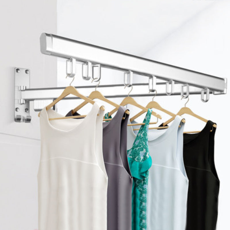 Folding Telescopic Drying Sliding Rack Indoor Clothes Foldable Retract ...