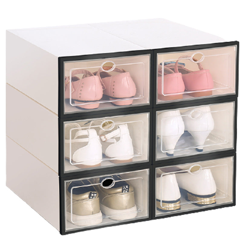 Transparent Shoe Box Storage Cabinet