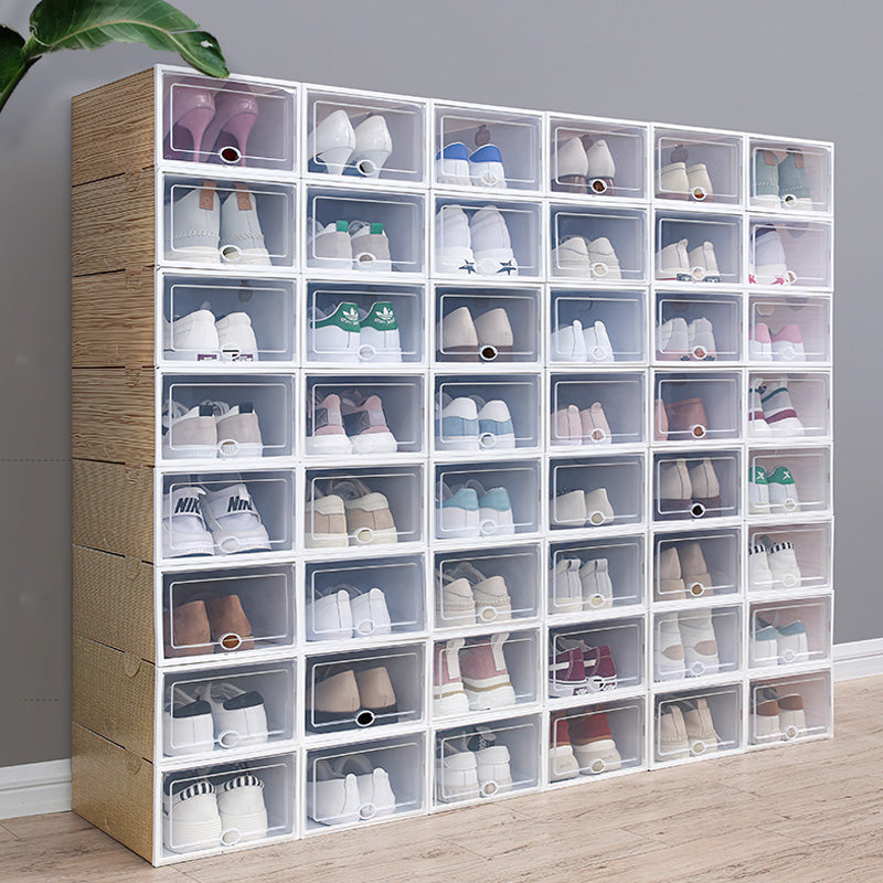 Transparent Shoe Box Storage Cabinet