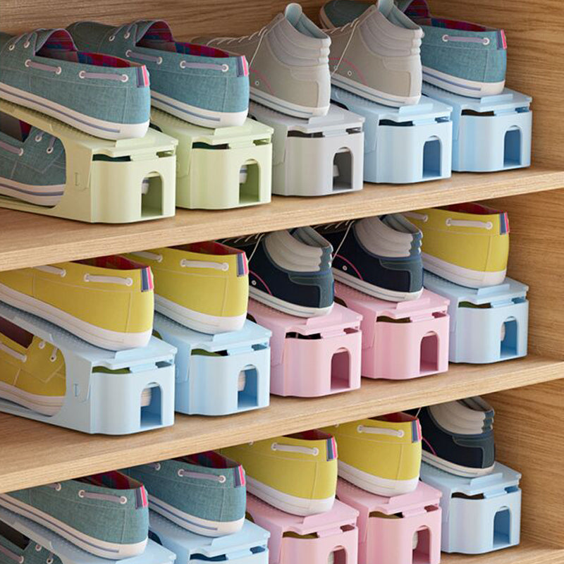 Home Space-saving Adjustable Shoe Rack Storage Cabinet Environmentally Friendly