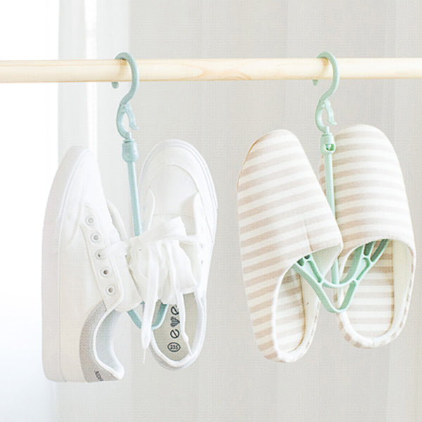 Hanging Shoe Rack Double Hook Hanger Multifunctional Drying Rack