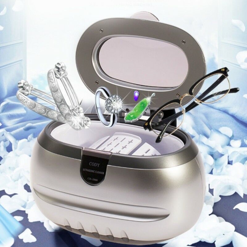 Digital Ultrasonic Jewelry Cleaner Watch Glasses Cleaning Machine Timer
