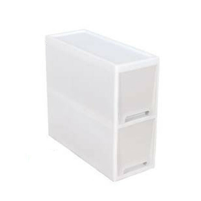 Kitchen Bathroom Wheeled Storage Box  Cabinet Drawer Type Ultra-narrow Slot Rack