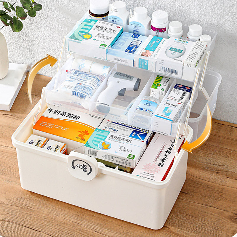 Family Medicine Box Multi-Layer Storage