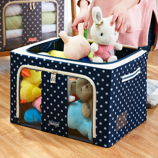 3 Layers Clothes Underwear Oxford Cloth Quilt Organizer Foldable Storage Box