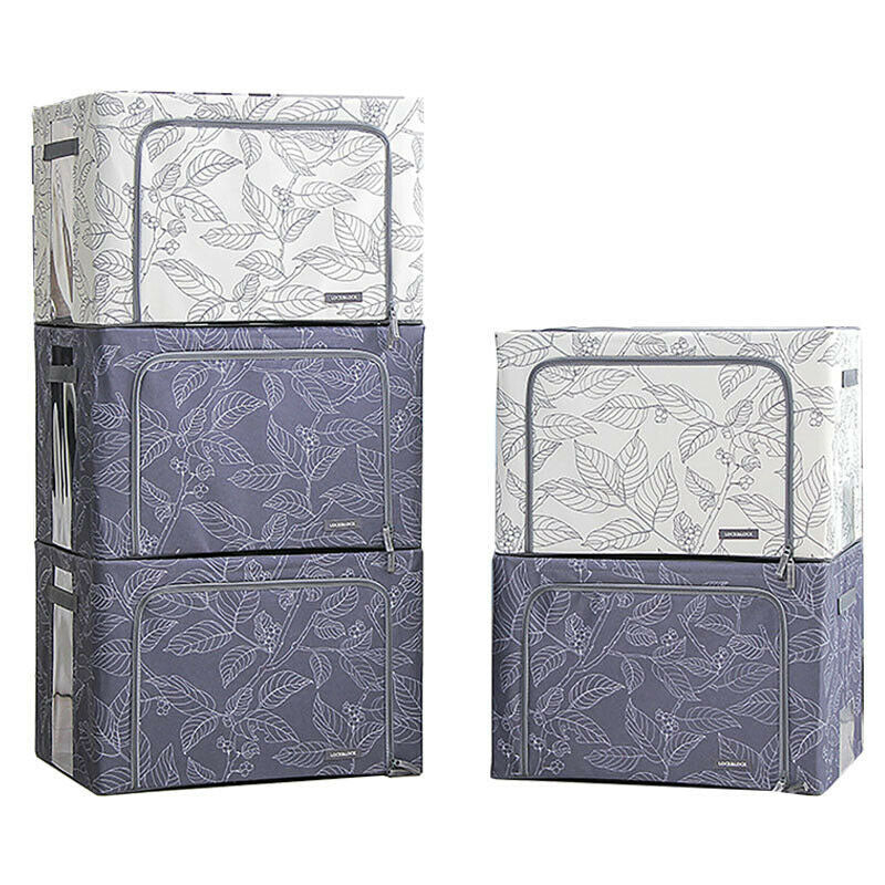 Folding Oxford Fabric Cloth Storage Box Foldable Clothes Organizer LOCK&LOCK