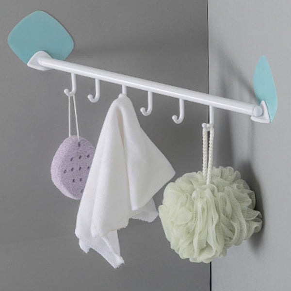 Non-marking Adhesive Hook Strong Door Towel Bathroom Kitchen Wall-mounted Rack