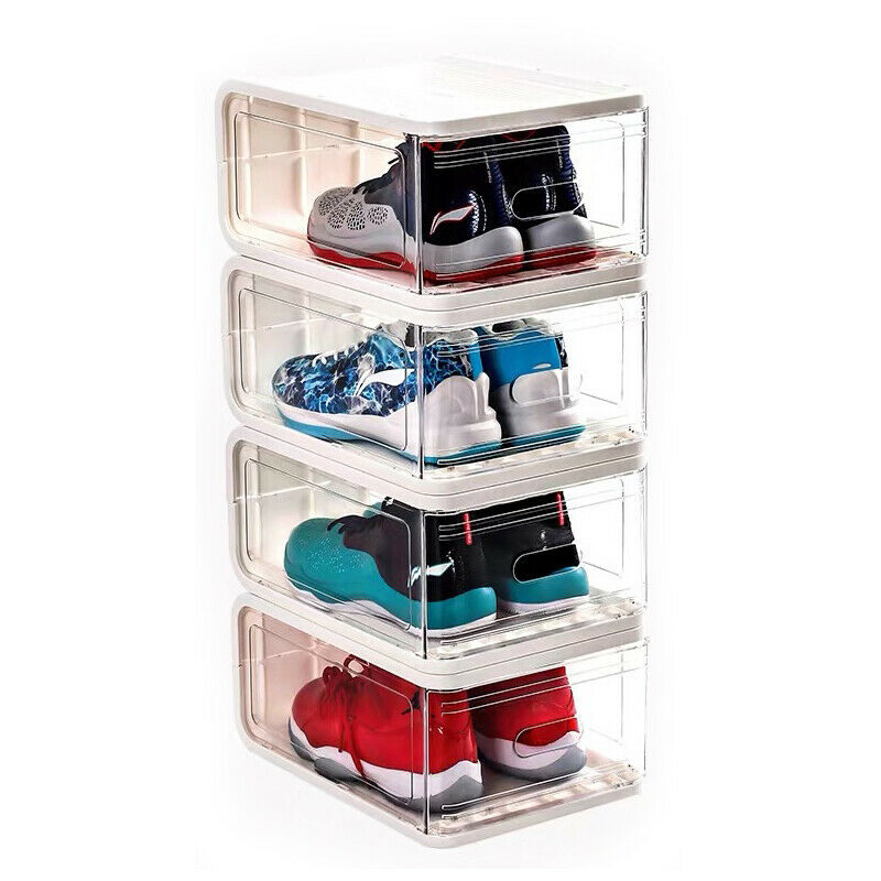 Transparent Storage Shoe Box  Display High Basketball Storage Cabinet