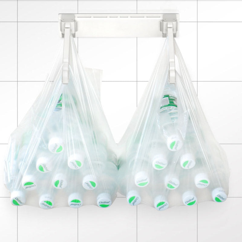 Wall-mounted Garbage Bag Foldable Bracket Rack Toilet Kitchen Storage Trash Bin