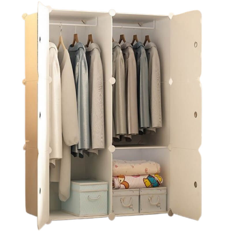 Minimalist Children Adult Clothes Wardrobe Storage Bedroom Cabinet Closet