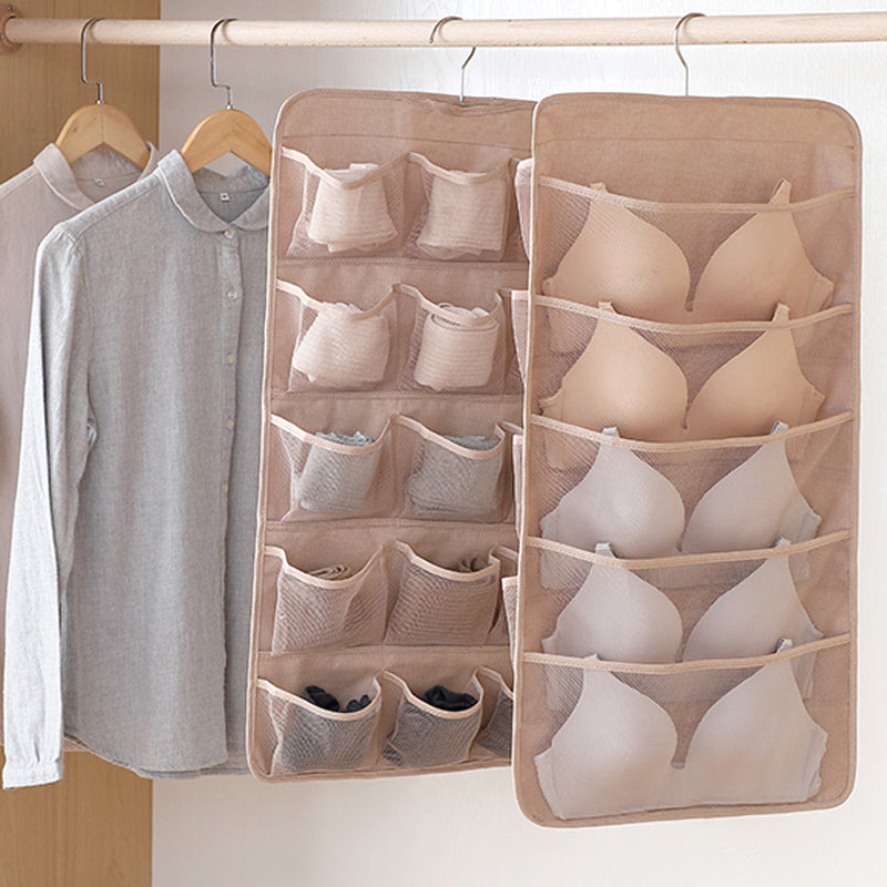 Underwear Hanging Bag Bra Storage Rack Multiple Grids Organizer Dustproof
