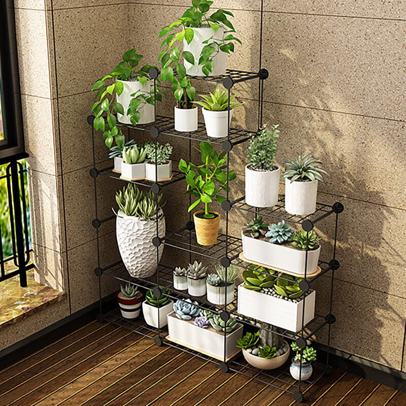 Balcony Indoor Outdoor Garden Living Room Flower Pot Rack Succulent Plant Stand