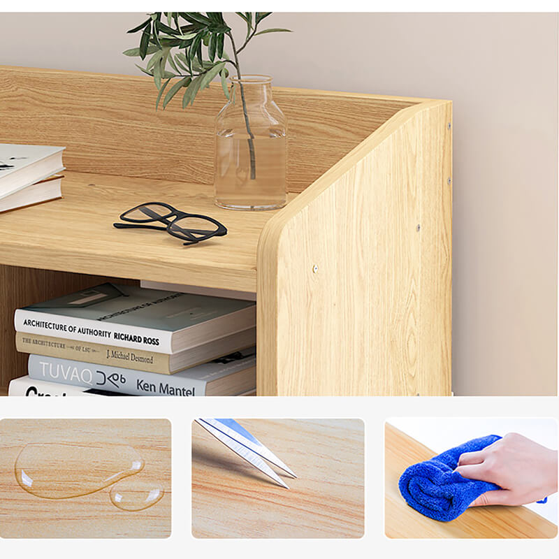 Bedside Table Bedroom Shelf Cabinet Multi-layer Storage Drawer Solid Wood