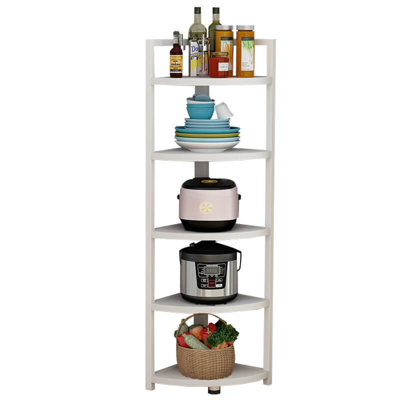 Kitchen Corner Shelf Multi-layer Triangular Rice Cooker Pot Storage Rack
