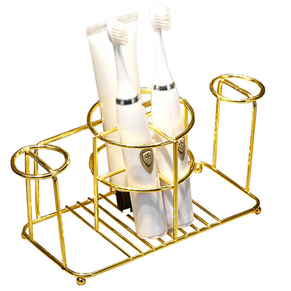 Light Luxury Electric Toothbrush Rack Holder Wall-mounted Countertop Bathroom