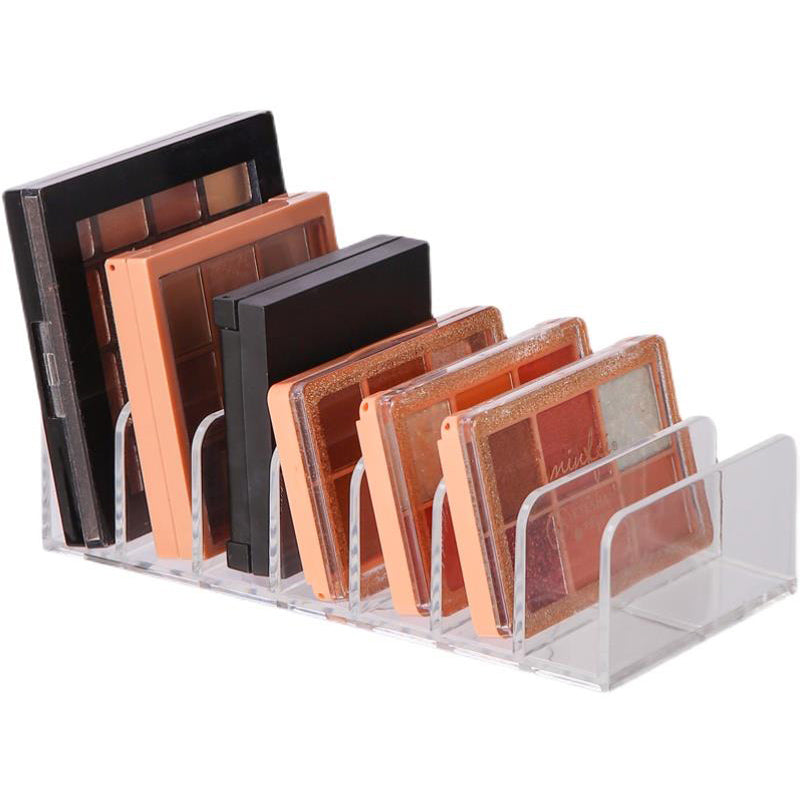 7-Grid Eyeshadow Palette Storage Rack Eye shadow Tray Cosmetics Shelf Organizer