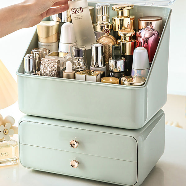 Cosmetic Storage Box Dresser Dust-proof Skin Care Cabinet Desktop Rack Drawer