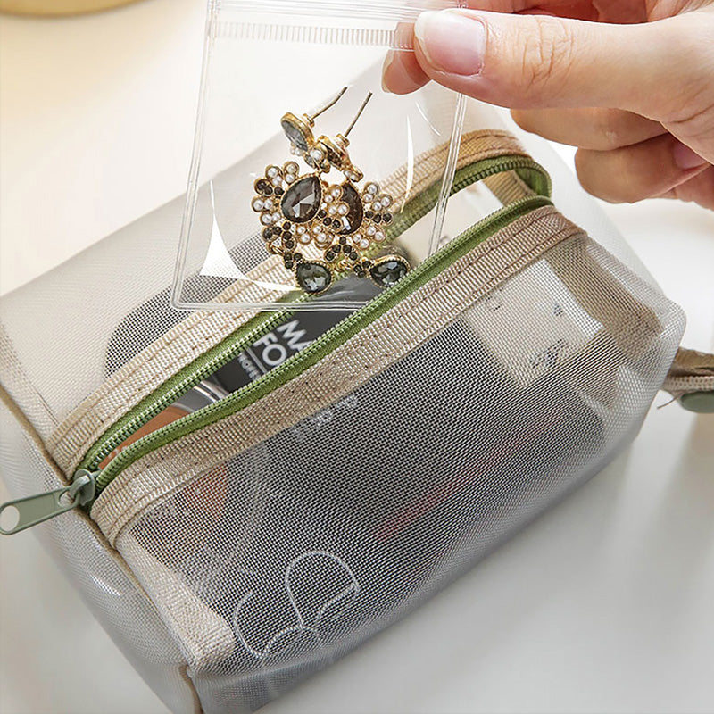 Anti-oxidation Box Earrings Necklace Jewelries Portable Storage Bag Transparent