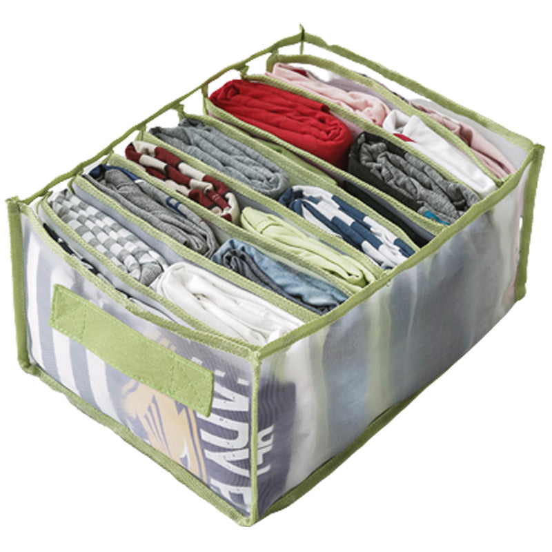 Clothes Pants Leggings Storage Compartment Transparent Wardrobe Drawer Organizer