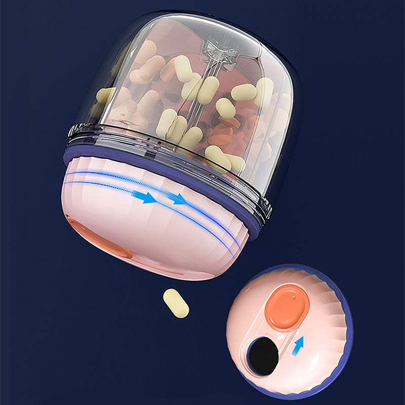 Mini Capsule Medicine Box Portable  Sealed Moisture-proof Pill Storage Case
